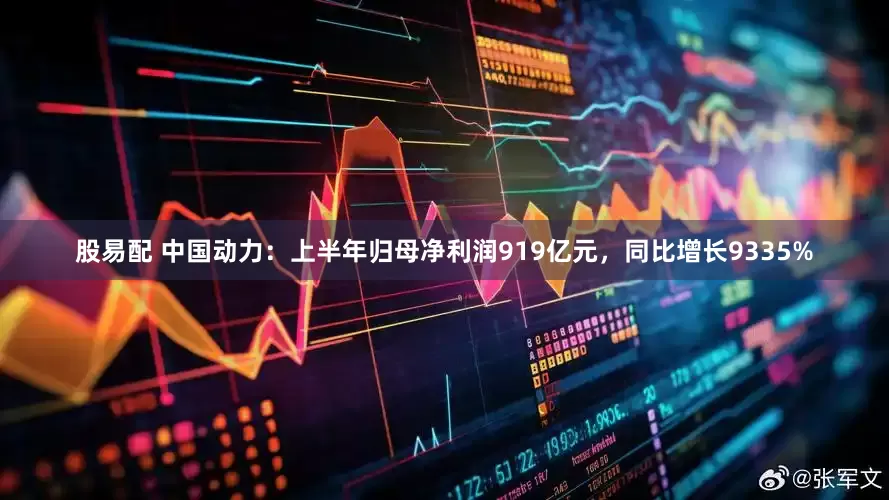 股易配 中国动力：上半年归母净利润919亿元，同比增长9335%